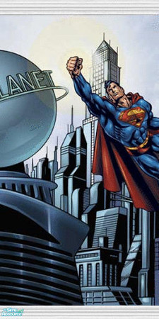 Sims 2 — PT Superman Mural - Wall 2 of 3 by Primetime024 — as name implies
