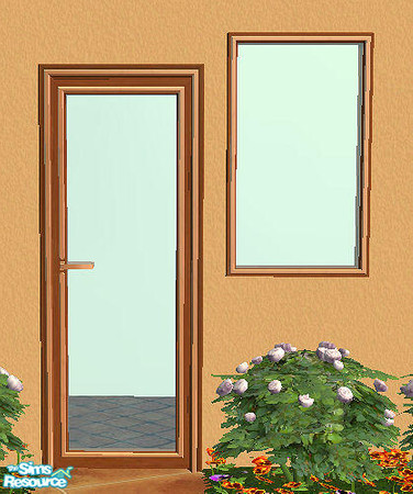 Sims 2 — Luxury Glass Door diagonal by chrissy6930 — Diagonal version of Luxury Glass Door from this set. Requires that