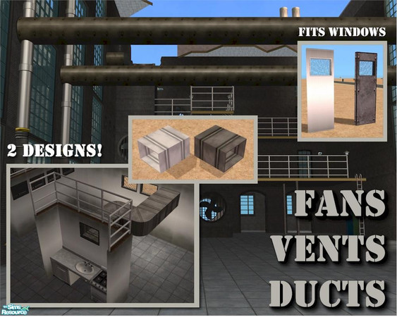 Sims 2 — Rectangular Shaft by Cyclonesue — A wide decorative shaft that fits all the rectangular windows in this set.