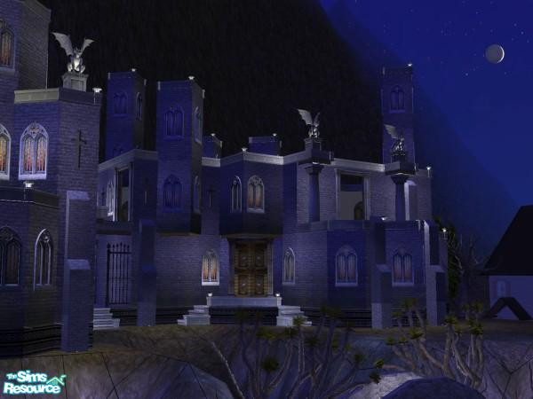 Sims 2 — The Crypts by TheMistress666 — Spooky Castle. Fully finished windowless basement Crypt for your Vampire Sims to