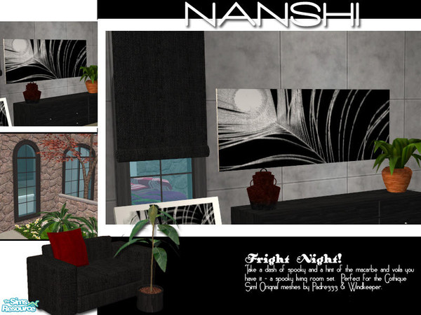 Sims 2 — Fright Night! - Windkeeper blinds by Nanshi — Recolour of Padre333 and Windkeeper's meshes. You must download