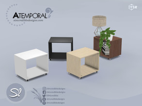 Sims 4 — Atemporal End Table by SIMcredible! — by SIMcredibledesigns.com available exclusively at TSR 4 colors variations