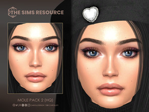 Sims 4 — Mole Pack 2 (HQ) by Caroll912 — A 10-swatch Maxis Match friendly mole set in shades of light and medium brown.