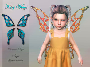 Sims 4 — Fairy Wings Toddler by Suzue — -New Mesh (Suzue) -15 Swatches -For Female and Male -Hats Category -HQ Compatible