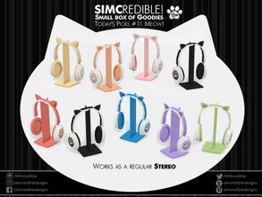 Sims 4 — Small box of goodies 11 - Meow - Cat Headphones by SIMcredible! — It's SIMcredible! Small box of goodies #11 -