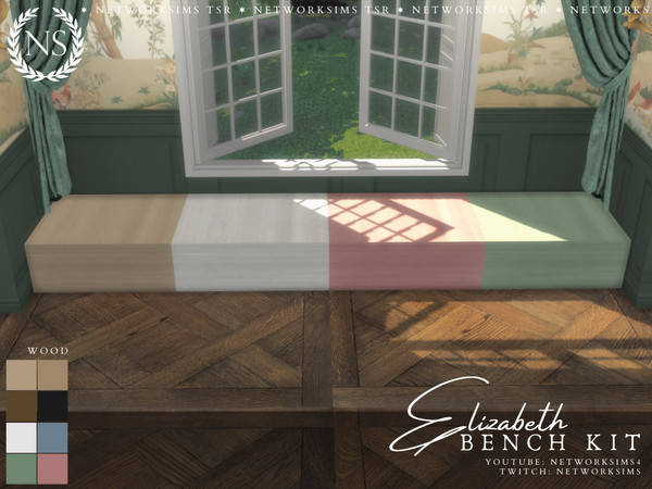 Sims 4 — Elizabeth Window Seat - Base (Solid) by networksims — A base for the Elizabeth Window Seat.
