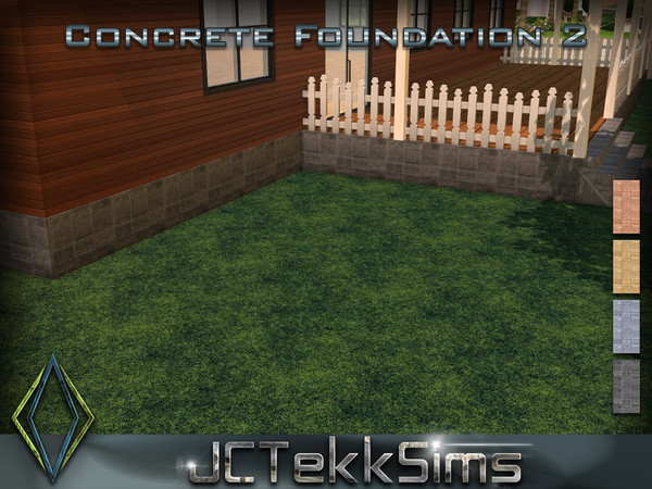 Sims 4 — Concrete Foundation 2 by JCTekkSims — Created by JCTekkSims.