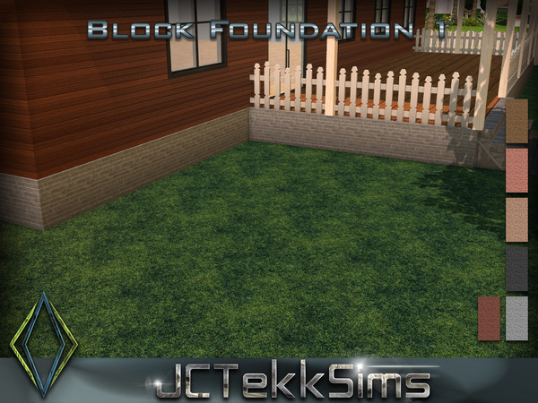 Sims 4 — Block Foundation 1 by JCTekkSims — Created by JCTekkSims.