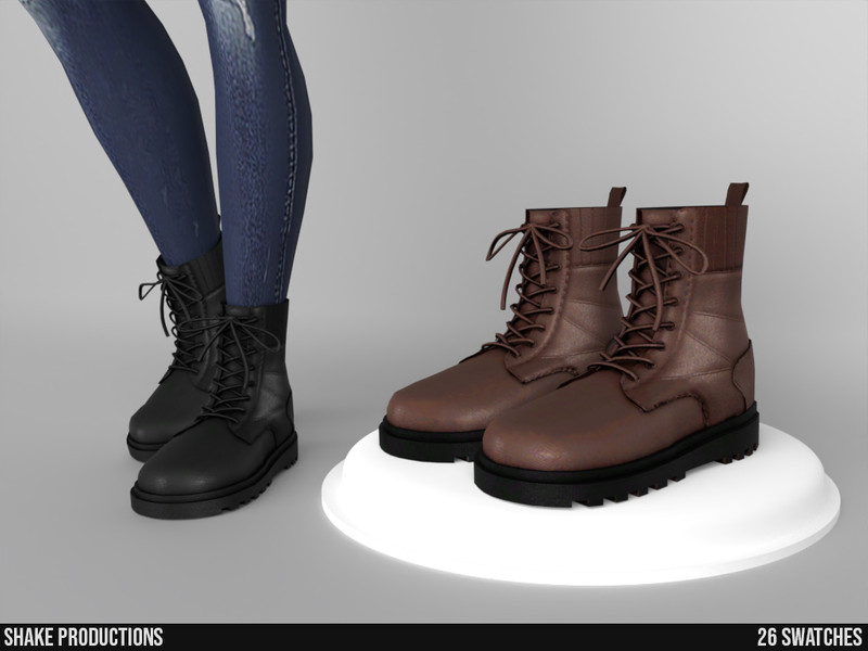 The Sims Resource - 962 - Leather Boots (Male)