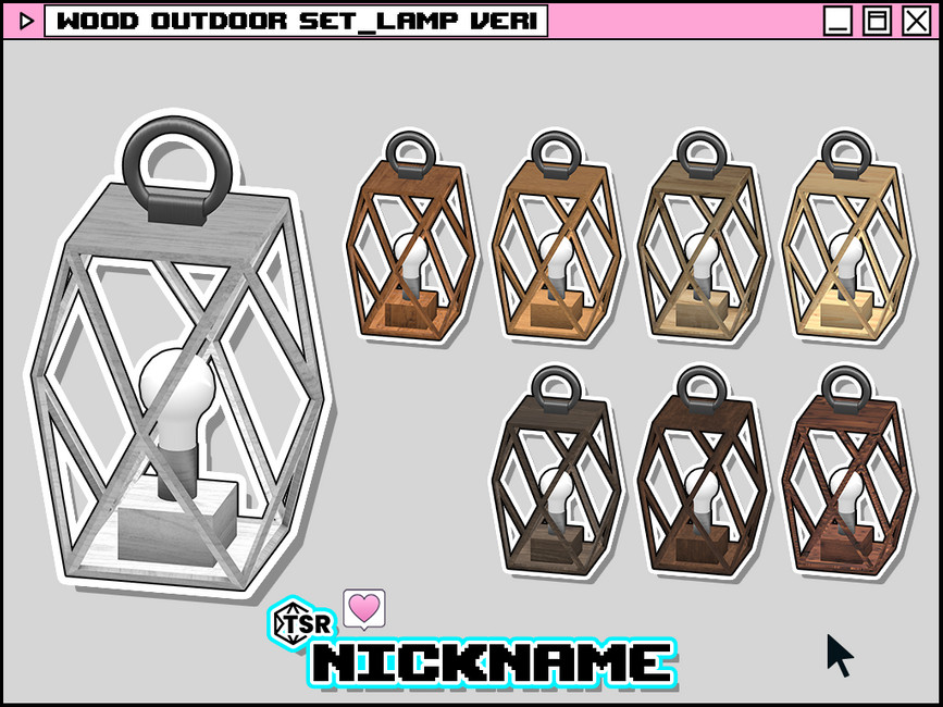 The Sims Resource wood outdoor set_lamp ver1