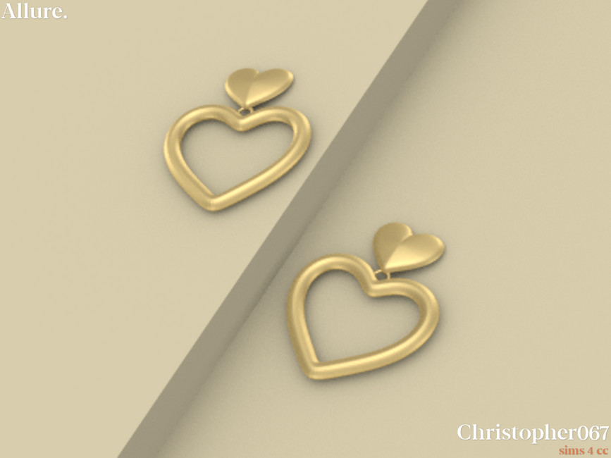 The Sims Resource - Allure Earrings