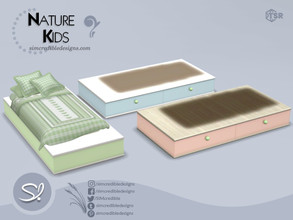 Sims 4 — Nature Kids Toddler Bed Frame by SIMcredible! — by SIMcredibledesigns.com available exclusively at TSR 6 colors
