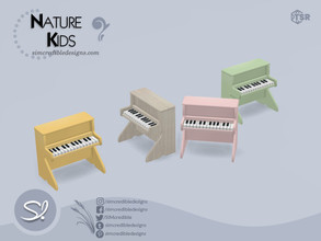 Sims 4 — Nature Kids Piano [decor] by SIMcredible! — by SIMcredibledesigns.com available exclusively at TSR 8 colors