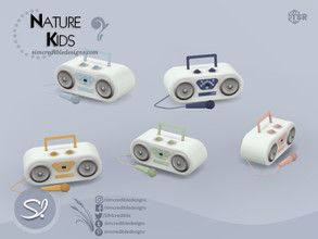 Sims 4 — Nature Kids Stereo by SIMcredible! — by SIMcredibledesigns.com available exclusively at TSR 6 colors variations