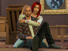 Sims 4 — Couple poses #1 by Simmer_creator9 — 3 couple poses sitting on the floor