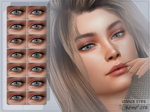 Sims 4 — Vinnie Eyes [HQ] by Benevita — Vinnie Eyes Costume Makeup Category HQ Mod Compatible 14 Swatches For all age I