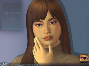 Sims 4 — Eye Preset 05 by PlayersWonderland — This eyepreset adds a new morphed eye. Available for all ages and all
