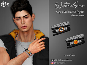 Sims 4 — Kanji's DB Bracelet (right) by WisteriaSims — **FOR MEN & WOMAN **NEW MESH *TEEN TO ELDER - Bracelet
