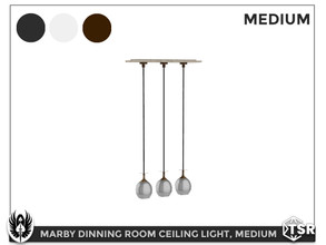 Sims 4 — Marby Dinning Room Ceiling Light (Medium) by nemesis_im — Light from Marby Dinning Room Set - 3 Colors - Base