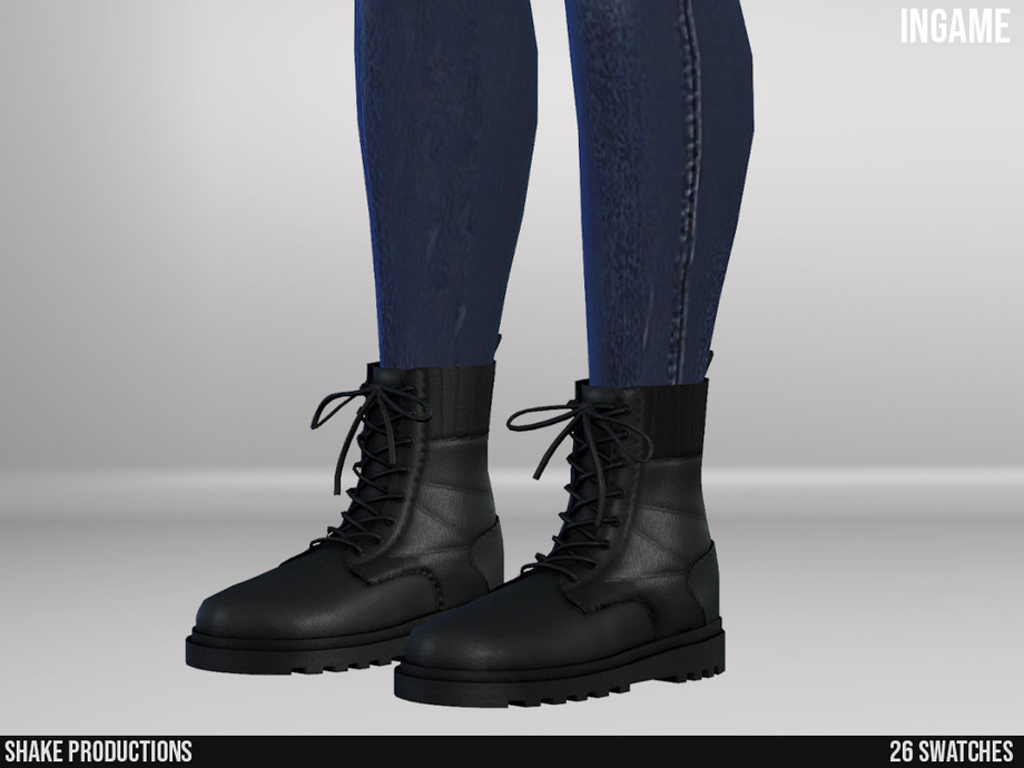 The Sims Resource - 962 - Leather Boots (Male)