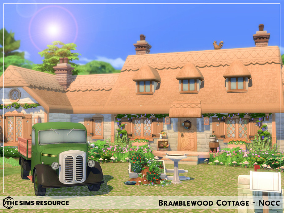 The Sims Resource Bramblewood Cottage Nocc