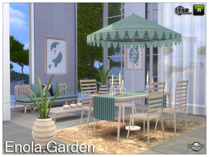 Sims 4 — Enola Garden by jomsims — New Enola Garden for your Sims soft color wood atmosphere, relaxation and well-being