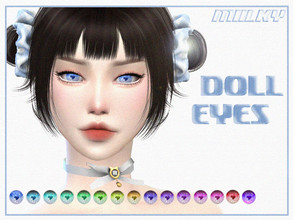 Sims 4 — Doll eyes by MiilkyCreations — -15 swatches -YA-Elder -Compatible with sliders