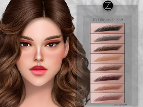 Sims 4 — EYEBROWS Z49 by ZENX — -Base Game -All Age -For Female -11 colors -Works with all of skins -Compatible with HQ