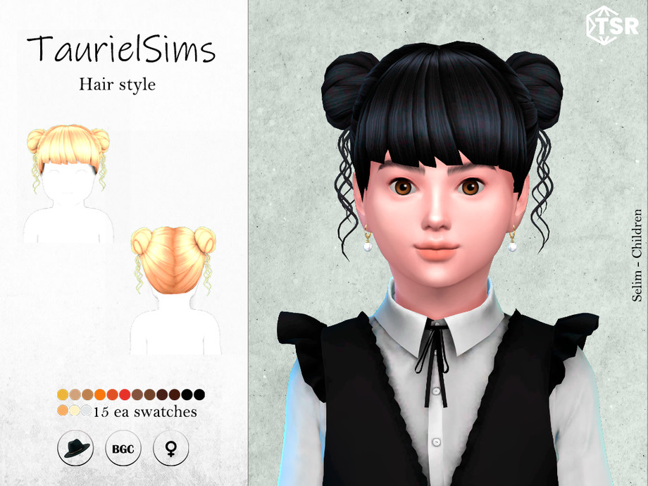 The Sims Resource - Selim - Hair style (Children)