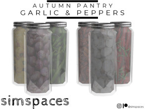 Sims 4 — Autumn Pantry - Garlic & Peppers by simspaces — Part of the Autumn Pantry set: You like it spicy and you