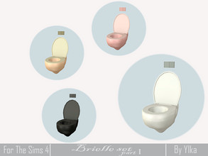 Sims 4 — [SJB] Brielle set part I - toilet by Ylka by Ylka — Has 4 colors. You can see all the colors in the photo above.