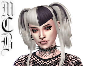 Sims 4 — Sandria Eyeliner by MaruChanBe2 — Cute eyeliner with inverted crosses <3