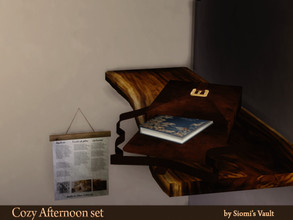 Sims 4 — Cozy afternoon set Bag by siomisvault — That moment when you find a book in your bag! Hope you like it! Thank