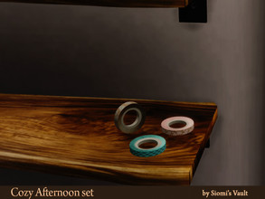 Sims 4 — Cozy afternoon set Duct Tape by siomisvault —  Duct tapes aren't lovely on the desk? And when comes on all those