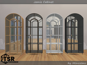 Sims 4 — Jamie Cabinet by Mincsims — Basegame Compatible 4 swatches Mirrored Back Display