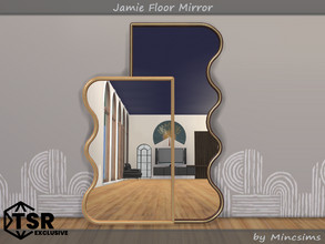 Sims 4 — Jamie Floor Mirror by Mincsims — Basegame Compatible 1 swatch