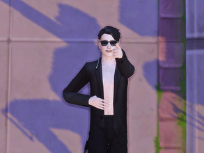 Sims 4 — looking at the sky male poses by Simmer_creator9 — Old poses also requested and that person didn't used them. 2
