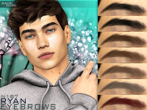Sims 4 — Ryan Eyebrows N187 by MagicHand — Natural eyebrows in 13 colors - HQ Compatible. Preview - CAS thumbnail