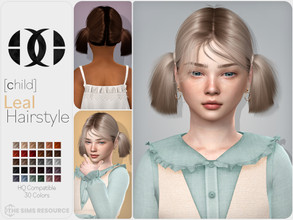 Sims 4 — Leal Hairstyle [Child] by DarkNighTt — Leal Hairstyle is a updo, stylish, medium hairstyle for children. 30