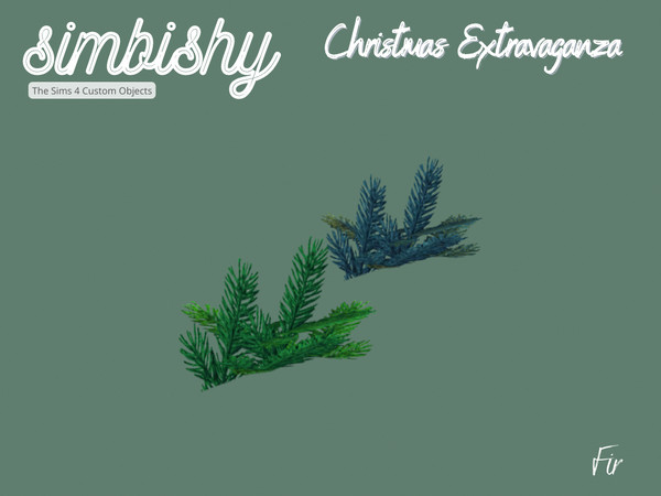 Sims 4 — Christmas Extravaganza - Fir by simbishy — A simple fir.