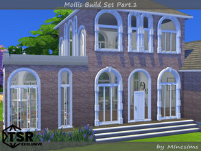 Sims 4 — Mollis Build Set Part.1 by Mincsims — I tried to express for modern classical style. Except for the two doors,