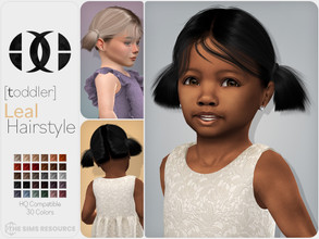 Sims 4 — Leal Hairstyle V2 [Toddler] by DarkNighTt — Leal Hairstyle is a updo, stylish, medium hairstyle for toddler. 30