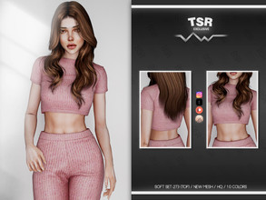 Sims 4 — SOFT SET-273 (TOP) BD808 by busra-tr — 10 colors Adult-Elder-Teen-Young Adult For Female Custom thumbnail