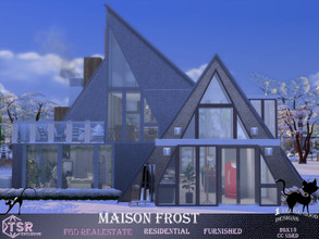 Sims 4 — Maison Frost by Merit_Selket — Maison Frost is a modern A-Frame house , fully furnished and built in Mt.