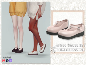 Sims 4 — Cute shoes / 127 by Arltos — 8 colors. HQ compatible.