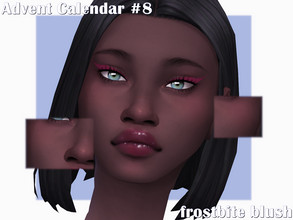 Sims 4 — Advent Calendar Day #8 - Frostbite Blush by Sagittariah — base game compatible 3 swatches properly tagged