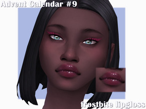 Sims 4 — Advent Calendar Day #9 - Frostbite Lipgloss by Sagittariah — base game compatible 5 swatches properly tagged