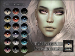 Sims 4 — Transfer Eyes V1 by RemusSirion — Fantasy eyes - V1, smooth with light sclera and without outer ring Facepaint