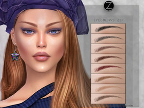 Sims 4 — EYEBROWS Z51 by ZENX — -Base Game -All Age -For Female -14 colors -Works with all of skins -Compatible with HQ