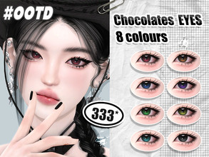 Sims 4 — 333-Chocolates eyes by asan333 — HQ mod compatible custom thumbnail Reuploading to any forum or website is not